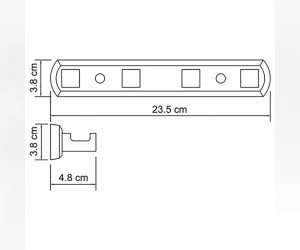 Крючок настенный WasserKRAFT Dill, хром, K-3974