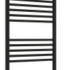 Полотенцесушитель электрический Сунержа Богема 3.0 1200 x 500 с полкой, ширина 53.2 см, высота 132.4 см, матовый черный, L/R