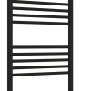 Полотенцесушитель электрический Сунержа Богема 3.0 1200 x 500 с полкой, ширина 53.2 см, высота 132.4 см, матовый черный, L/R