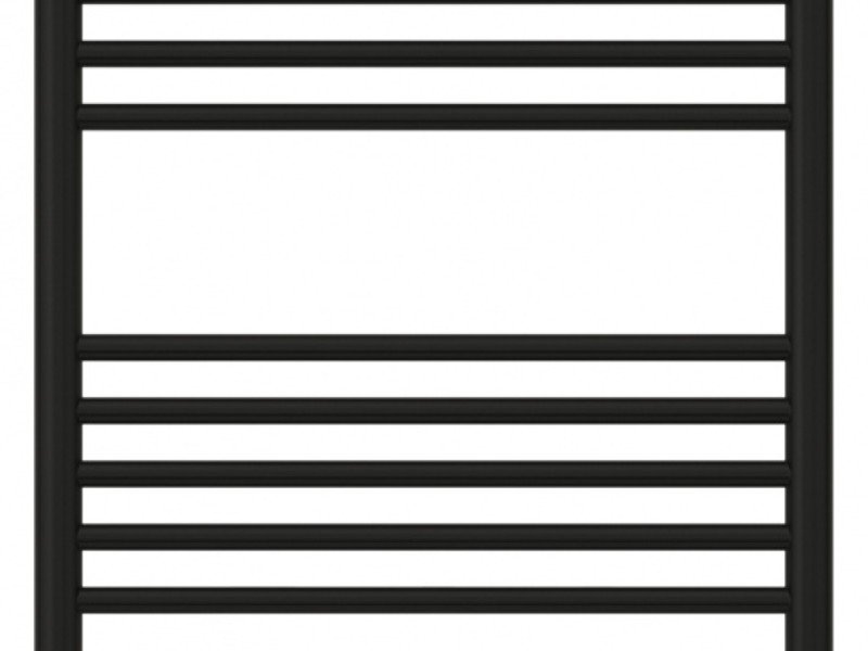Полотенцесушитель электрический Сунержа Богема 3.0 1200 x 500 с полкой, ширина 53.2 см, высота 132.4 см, матовый черный, L/R