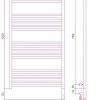 Полотенцесушитель электрический Сунержа Богема 3.0 1200 x 600 с полкой, ширина 63.2 см, высота 132.4 см, без покрытия, L/R