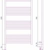 Полотенцесушитель электрический Сунержа Богема 3.0 1200 x 600 с полкой, ширина 63.2 см, высота 132.4 см, без покрытия, L/R
