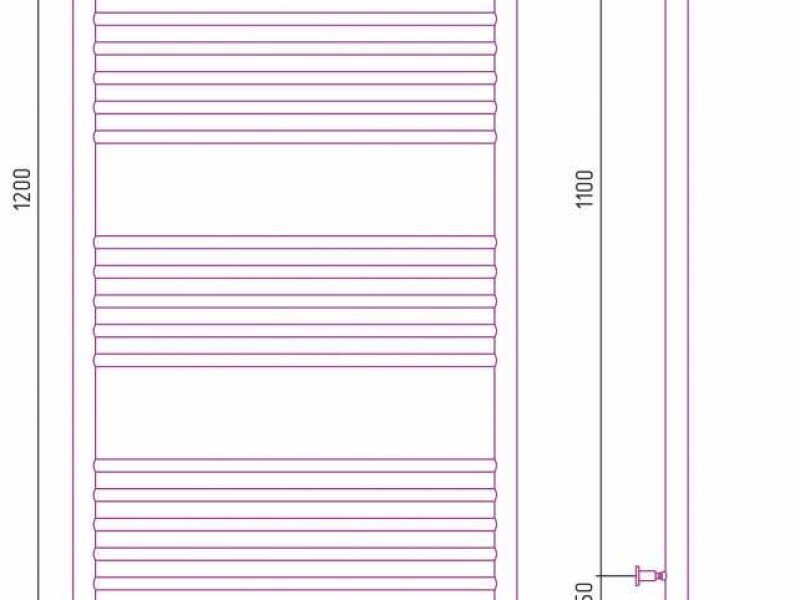 Полотенцесушитель электрический Сунержа Богема 3.0 1200 x 600 с полкой, ширина 63.2 см, высота 132.4 см, без покрытия, L/R