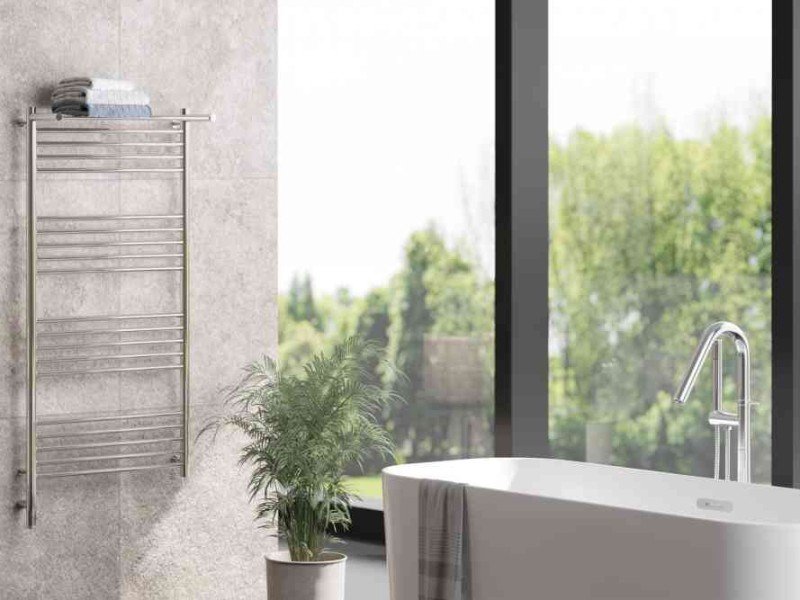 Полотенцесушитель электрический Сунержа Богема 3.0 1200 x 600 с полкой, ширина 63.2 см, высота 132.4 см, без покрытия, L/R