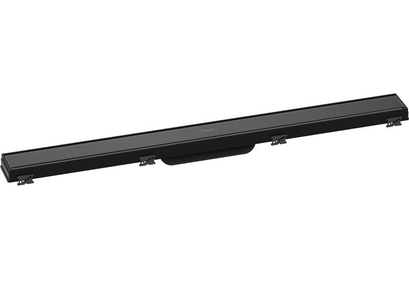 Решетка для дренажного канала Hansgrohe RainDrain Match, 80 см, черное стекло, 56038610