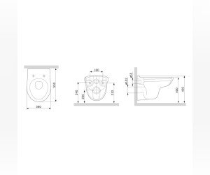 Унитаз подвесной Am.Pm X-Joy, безободковый, сиденье микролифт, белый, C851700SC