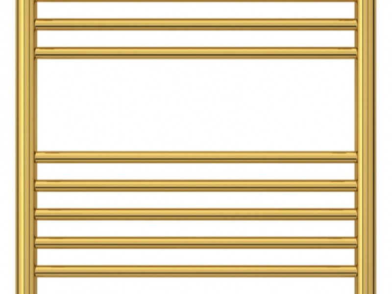 Полотенцесушитель электрический Сунержа Богема 3.0 1200 x 500 с полкой, ширина 53.2 см, высота 132.4 см, золото, L/R