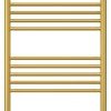 Полотенцесушитель электрический Сунержа Богема 3.0 1200 x 500 с полкой, ширина 53.2 см, высота 132.4 см, золото, L/R