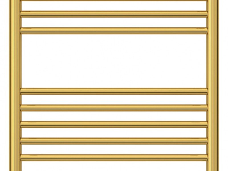 Полотенцесушитель электрический Сунержа Богема 3.0 1200 x 500 с полкой, ширина 53.2 см, высота 132.4 см, золото, L/R