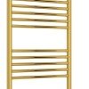 Полотенцесушитель электрический Сунержа Богема 3.0 1200 x 500 с полкой, ширина 53.2 см, высота 132.4 см, золото, L/R