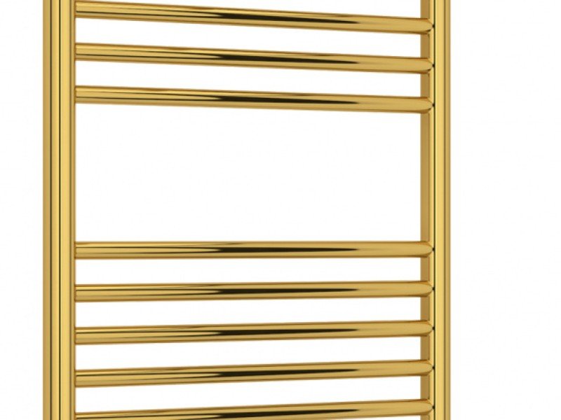 Полотенцесушитель электрический Сунержа Богема 3.0 1200 x 500 с полкой, ширина 53.2 см, высота 132.4 см, золото, L/R