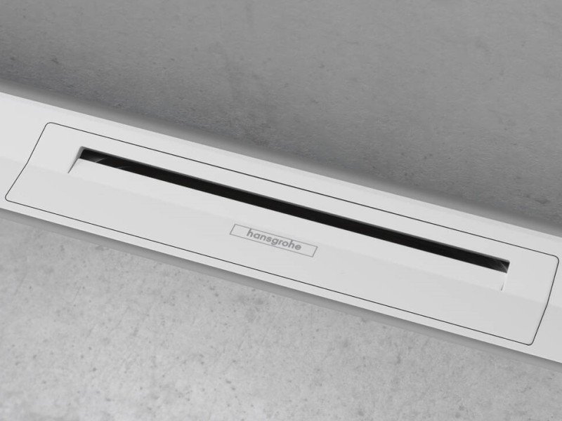 Решетка для дренажного канала Hansgrohe RainDrain Flex, 100 см, белый матовый, 56053700