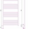 Полотенцесушитель электрический Сунержа Богема 3.0 1200 x 600 с полкой, ширина 63.2 см, высота 132.4 см, состаренная латунь, L/R