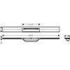 Решетка для дренажного канала Hansgrohe RainDrain Flex, 80 см, белый матовый, 56051700