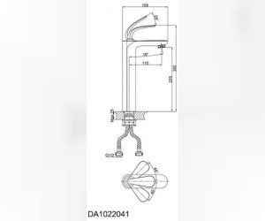 Смеситель D&K Venice Gondola DA1022041 для раковины