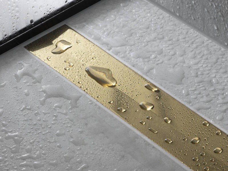 Решетка для дренажного канала Hansgrohe RainDrain Flex, 100 см, шлифованная бронза, 56046140