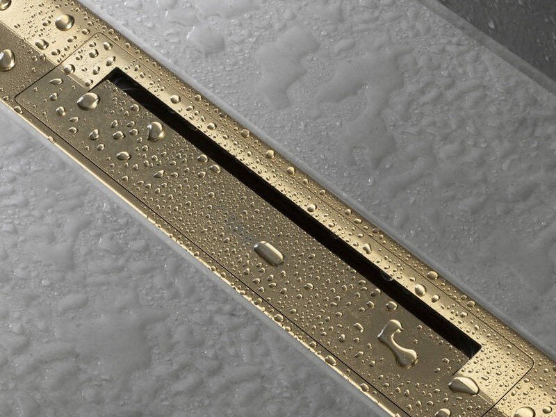 Решетка для дренажного канала Hansgrohe RainDrain Flex, 100 см, шлифованная бронза, 56046140