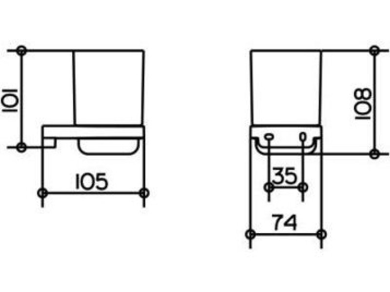 Держатель стакана Keuco Collection Moll 12750 019000