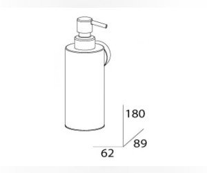 Металлический дозатор для жидкого мыла FBS Nostalgy NOS 011
