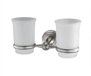 Стакан стеклянный с держателем WasserKRAFT Ammer, двойной, K-7028D