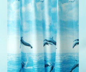 Штора для ванной Milardo Dolphins 519V180M11