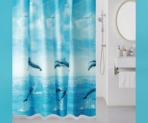 Штора для ванной Milardo Dolphins 519V180M11