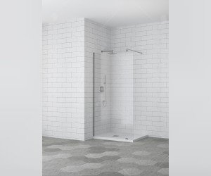 Душевая стенка RGW Walk In WA-02, 70 см, стекло шиншилла, профиль хром, 41100207-51