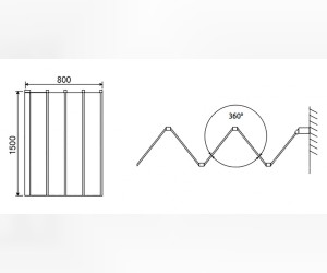 Душевая шторка на ванну RGW SC-23, 03112308-11, 80 х 150 см, профиль - хром