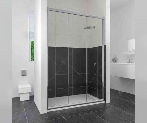 Душевая дверь RGW CL-11, 04091130-11, 130 х 185 см раздвижная, стекло прозрачное, хром