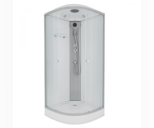 Душевая кабина Niagara Eco 100 x 100, низкий поддон, профиль - хром, стекло матовое, NG-4302-14