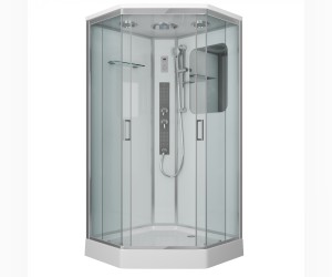 Душевая кабина Niagara Premium 90 x 90, с г/м, низкий поддон, профиль - хром, стекло - прозрачное, NG-6001-01GD