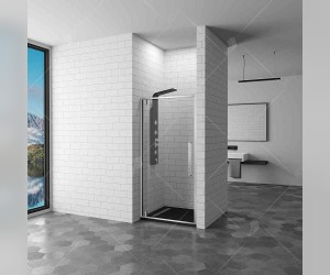 Душевая дверь RGW SV-02 06320208-11 80 х 200 см распашная, стекло прозрачное, хром