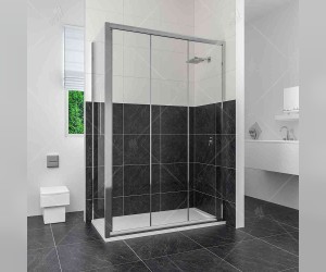 Душевой уголок RGW CL-40, 04094097-11, 90 х 70 x 185 см, дверь раздвижная, стекло прозрачное, хром