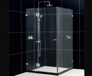 Душевой уголок RGW HO-44, 01064490-11, 90 х 100 x 195 см, дверь распашная, стекло прозрачное, хром