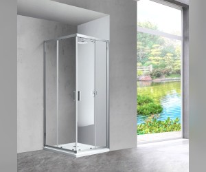 Душевой уголок Vincea Scala 90 x 90 см, стекло прозрачное, профиль хром, VSS-2SC900CL