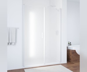 Душевая дверь распашная, одностворчатая Vegas Glass EP-F-2 0140, с неподвижным сегментом, 140*190 см