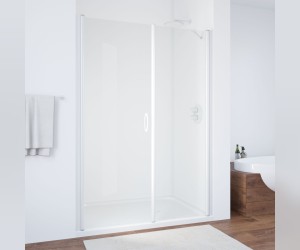 Душевая дверь распашная, одностворчатая Vegas Glass EP-F-2 0120, с неподвижным сегментом, 120*190 см