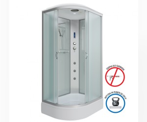 Душевая кабина Niagara Classic 90 x 70 см, средний поддон, профиль серебро, стекло матовое, левая/правая, NG-33974-14LF/NG-33974-14RF