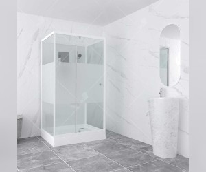 Душевая кабина RGW Andaman AN-207, 90 x 100 см, стекла прозрачные, профиль белый, 411320790-95