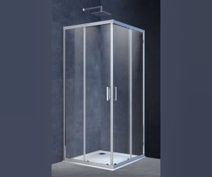 Душевой уголок Vincea Alpha VSS-3AL 90 x 90 см квадратный, дверь раздвижная, стекло прозрачное, хром, VSS-3AL900CL