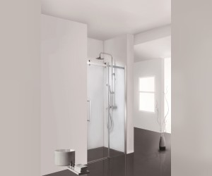 Душевая дверь в нишу Bravat Wave BD120.4102S, 120 x 200 см, раздвижная, стекло прозрачное, хром