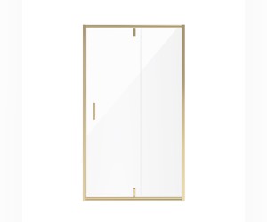 Душевая дверь в нишу Niagara Nova, 90 х 195 см, профиль золото, стекло прозрачное, NG-43-9AG