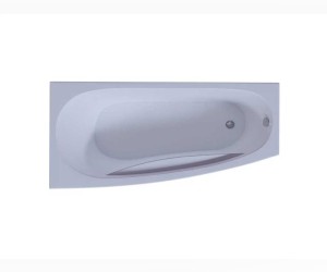 Ванна акриловая Aquatek Пандора 160 x 75 см с фронтальным экраном, вклеенный каркас, белая, левая/правая