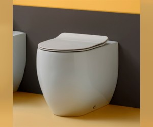 Унитаз приставной Kerasan Flo в комплекте с крепежом WB5N, цвет белый, 311601