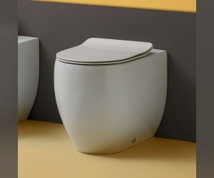 Унитаз приставной Kerasan Flo, в комплекте с крепежом WB5N, цвет белый, 311801