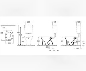 Напольный унитаз Villeroy&Boch O.novo 7618 1001