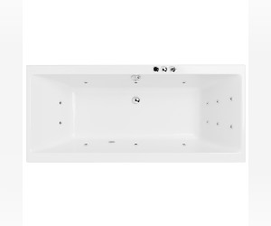 Ванна гидромассажная Excellent Pryzmat Smart 200 x 90 см, белый/хром, WAEX.PRY20.SMART.CR