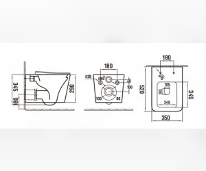 Подвесной унитаз Ceramalux NС, безободковый, крышка микролифт, зеленый матовый, 5170MLG