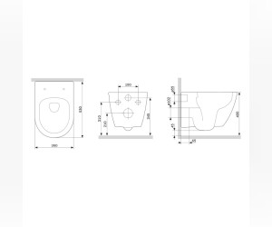 Подвесной унитаз Damixa Apollo, безободковый, крышка-сиденье микролифт, белый, DX22C1700SC