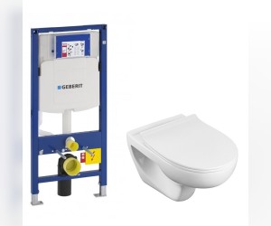 Инсталляция Geberit с унитазом Roca Victoria Rimless, крышка-сиденье стандарт, комплект 346393+ZRU80139+111.300